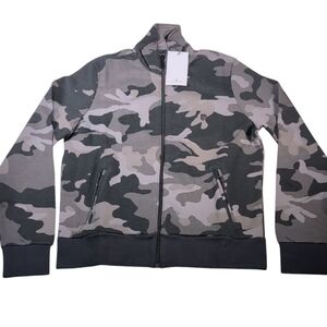 Flint Park Court Jacket in Black Camo
